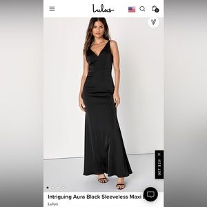 NEW WITH TAGS Formal floor length low-back Lulus dress